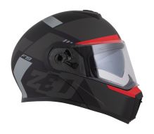 Přilba F19, ZED (černá matná/červená fluo/šedá) 2026 (5)