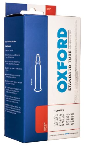 Cyklo duše 27,5 x 1,9/2,35, galuskový ventilek, OXFORD