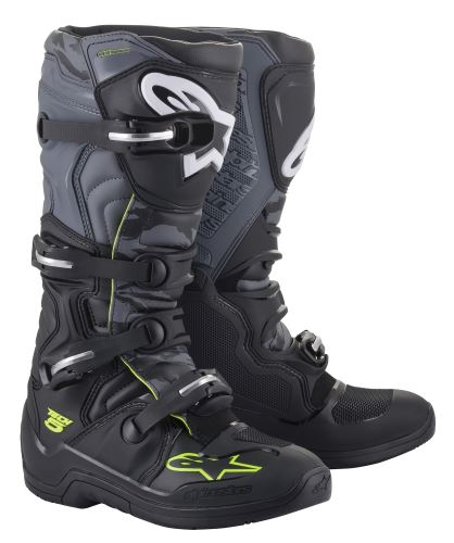 Boty TECH 5, ALPINESTARS (černá/šedá/žlutá fluo) 2027