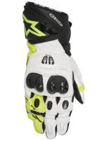 rukavice GP PRO, ALPINESTARS - Itálie (černé/bílé/žluté fluo)