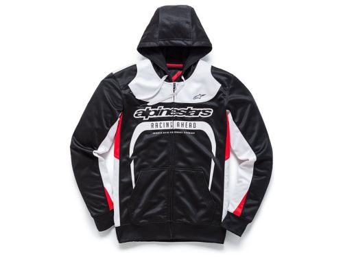 Mikina SESSION FLEECE, ALPINESTARS (černá/bílá, vel. S)
