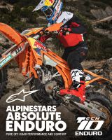 Boty TECH 10 ENDURO, ALPINESTARS (červená/černá/bílá) 2027 (2)