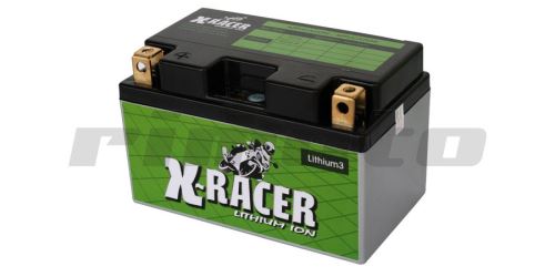 lithiová baterie 3 X-RACER 12V, 18A, 240 CCA, hmotnost 0.84 kg, 150x87x93 mm nahrazuje typ