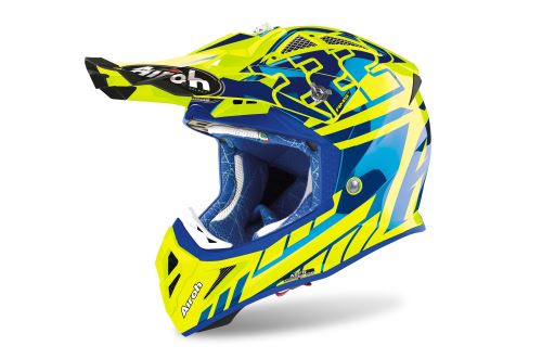 Přilba Aviator 2.3 AMSS REP. CAIROLI 2020, AIROH (modrá chromová , vel. XL)