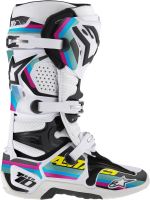 Sada polepů pro boty TECH 10, ALPINESTARS (černá/světle modrá/fialová/zelená, pro velikosti 7-10/40,5-44,5)