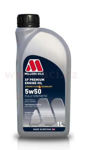 MILLERS OILS XF PREMIUM 5w50, plně syntetický, 1 l
