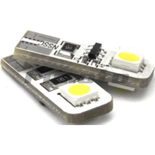 LED 12V 1,64W 2x SMD - bílá 5600K (patice W2,1x9,5d/ T10) kompatibilní s CAN-BUS (blistr 2