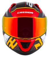 Přilba Aero Drome, CASSIDA (černá met./oranžová/červená/bílá) 2026 (9)