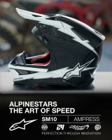 Přilba SUPERTECH S-M10 AMPRESS, ALPINESTARS (černá matná/bílá) 2026 (13)