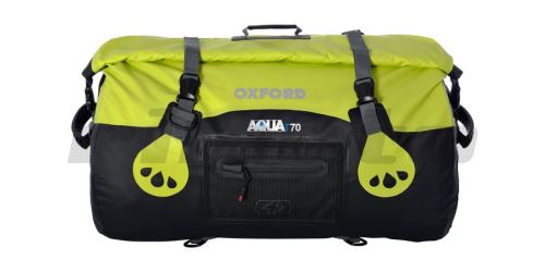 vodotěsný vak Aqua70 Roll Bag, OXFORD - Anglie (černý/fluo, objem 70 l)