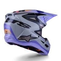 Přilba S-M3 edice JETT LAWRENCE, ALPINESTARS, dětská (šedá/fialová/černá) 2027 (3)