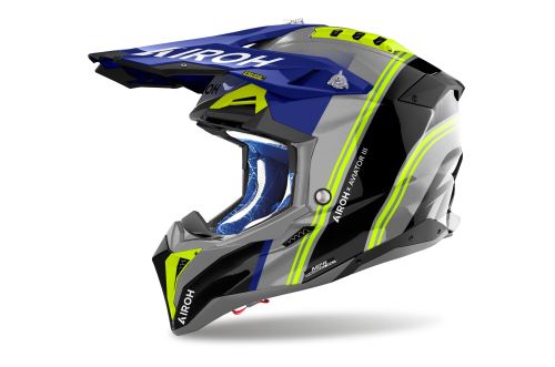 Přilba AVIATOR 3 Hima, AIROH (modrá lesklá) 2026