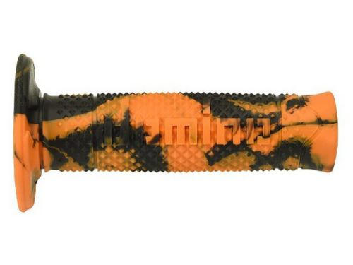 Gripy A260 SNAKE (offroad) délka 120 mm, DOMINO (oranžovo-černé)