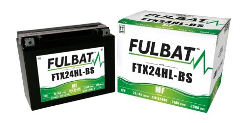 Baterie 12V, YTX24HL-BS, 22,1Ah, 350A, bezúdržbová MF AGM 205x87x161, FULBAT (vč. balení elektrolytu)