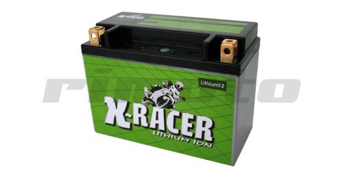 lithiová baterie 12 X-RACER 12V, 24A, 380 CCA, hmotnost 1.3 kg, 175x87x130 mm nahrazuje ty