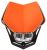 UNI přední maska včetně světla V-Face FULL LED, RTECH (oranžová/černá) UNI přední maska včetně světla V-Face FULL LED, RTECH (oranžová/černá)