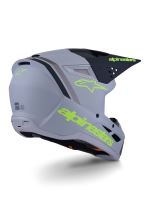 Přilba S-M3 RADIUM, ALPINESTARS (šedá mat/žlutá fluo/černá) 2027 (3)