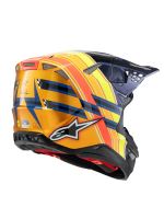 Přilba SUPERTECH S-M10 edice TROY LEE DESIGNS, ALPINESTARS (modrá perleť/oranžová fluo/žlutá/červená) 2026 (3)