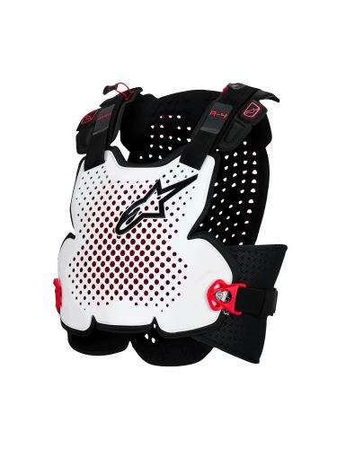 Chránič hrudi A-4 PLASMA, ALPINESTARS (černá/červená/bílá) 2027