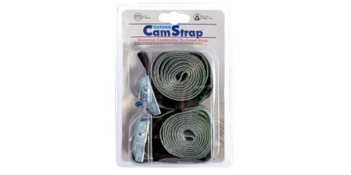 Popruhy Cam Straps nastavitelné s fixací volného konce pomocí suchého zipu, OXFORD (šedé, 1 pár)