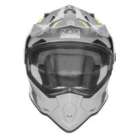 Přilba N312 BLOCK, NOX (šedá, neon žlutá) 2022 (1)