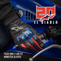 Rukavice SMX-1 AIR 2 MONSTER FQ20 kolekce, ALPINESTARS (černá/červená/modrá/bílá/zelená) 2026 (3)