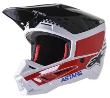 Přilba S-M5 SPEED, ALPINESTARS (bílá/tmavá modrá/červená lesklá) Přilba S-M5 SPEED, ALPINESTARS (bílá/tmavá modrá/červená lesklá)