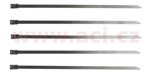 Stahovací páska nerezová typ W4, 4,5x680 mm (sada 5 ks)