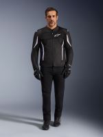 Bunda AST V3 AIR, ALPINESTARS (černá/bílá) 2027 (2)