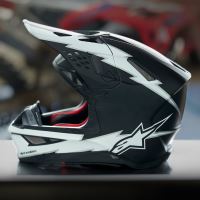 Přilba SUPERTECH S-M10 AMPRESS, ALPINESTARS (černá matná/bílá) 2026 (12)