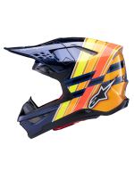 Přilba SUPERTECH S-M10 edice TROY LEE DESIGNS, ALPINESTARS (modrá perleť/oranžová fluo/žlutá/červená) 2026 (1)