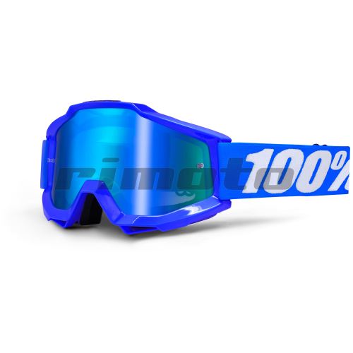brýle Accuri Reflex Blue, 100 - USA (modrá, modré chrom  čiré plexi s čepy pro slídy)