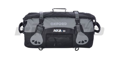 vodotěsný vak Aqua30 Roll Bag, OXFORD - Anglie (černý/šedý, objem 30 l)
