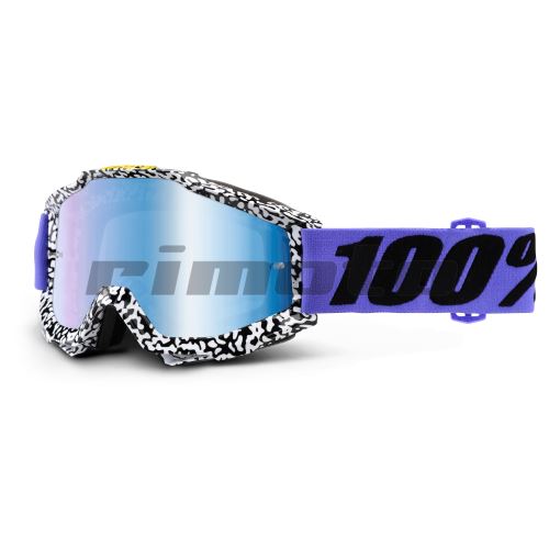 brýle Accuri Brentwood, 100 - USA (modré chrom plexi  čiré plexi s čepy pro slídy)