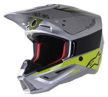Přilba S-M5 BOND, ALPINESTARS (stříbrná/žlutá fluo/zelená lesklá) Přilba S-M5 BOND, ALPINESTARS (stříbrná/žlutá fluo/zelená lesklá)