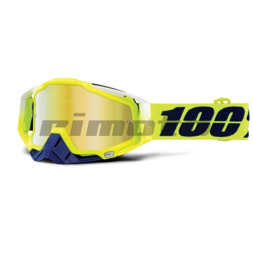 brýle Racecraft Tanaka, 100 - USA (zlaté chrom plexi  čiré plexi  chránič nosu 20 strhávač