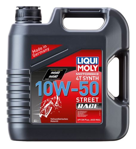 LIQUI MOLY Motorbike 4T Synth 10W50 Race, plně syntetický motorový olej 4 l