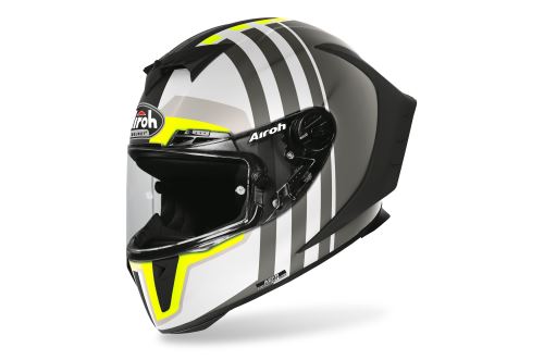 Přilba GP 550 S SKYLINE, AIROH (bílá/černá/fluo-matná)