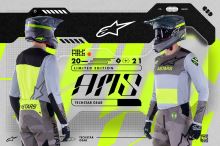 Kalhoty TECHSTAR limitovaná edice AMS, ALPINESTARS (šedá/černá/žlutá fluo) (7)