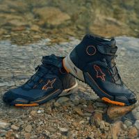 Boty CR-X DRYSTAR, ALPINESTARS (černá/hnědá/oranžová) (7)
