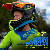 Přilba S-M3 WURX, ALPINESTARS, dětská (modrá/červená/bílá/černá) 2027 (8)