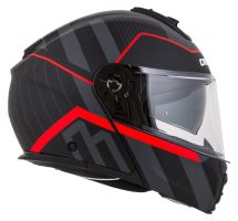 Přilba Modulo 2.1 Profile, CASSIDA (černá matná/šedá/červená, plexi s přípravou pro Pinlock) 2026 (9)