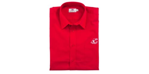 Košile s krátkým rukávem pánská, červená ACI