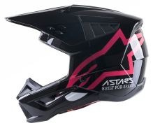 Přilba S-M5 COMPASS, ALPINESTARS (černá/růžová) (1)