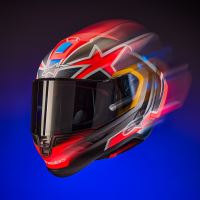 Přilba SUPERTECH R10 limitovaná edice JACK MILLER, ALPINESTARS (matný karbon/červená/modrá/žlutá/bílá) (13)