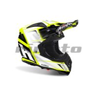 přilba AVIATOR 2.2 Reflex, AIROH - Itálie (bílá/černá/žlutá) 1 (1)