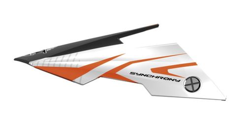 Kšilt pro přilby Synchrony Steel, MT - Španělsko (černá/bílá/oranžová, sada vč. šroubů)