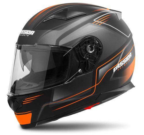 Přilba Apex Fusion, CASSIDA - ČR (černá matná/oranžová/bílá, vel. XL)