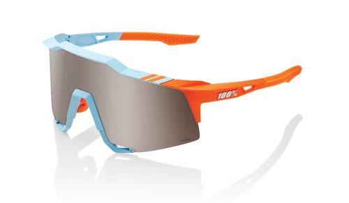 Sluneční brýle SPEEDCRAFT Soft Tact Two Tone, 100% (HIPER stříbrné sklo)