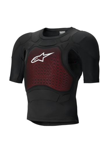Chránič těla BIONIC PLASMA LT krátký rukáv, ALPINESTARS (černá/červená/bílá) 2027